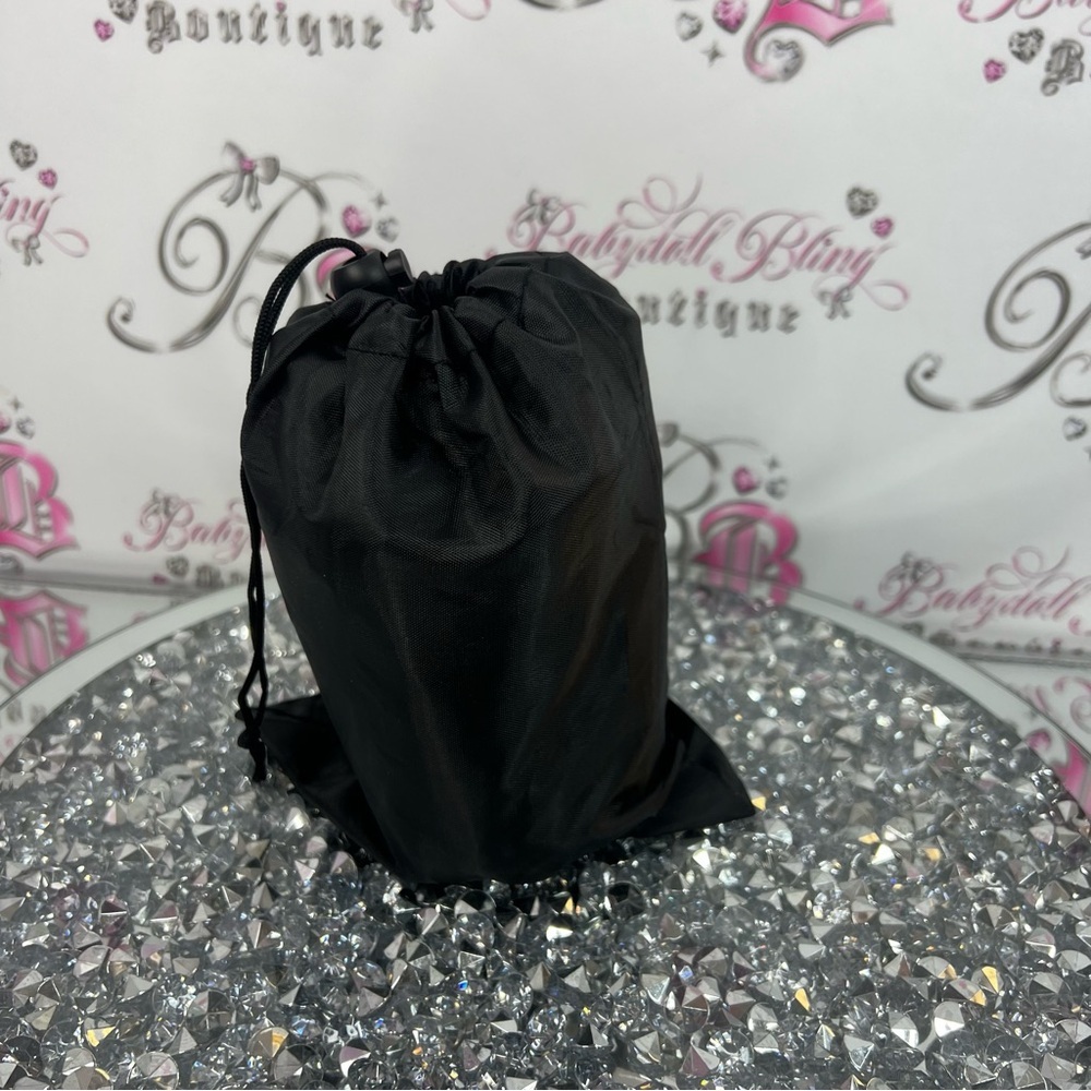 Pillow Airplane travel blow up Black Drawstring Bag blow up pillow comfy sleep - Picture 7 of 7
